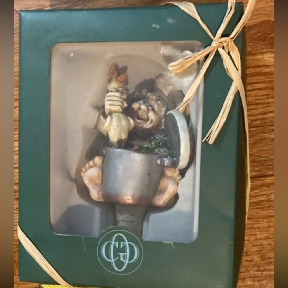 Vintage Guardian of Grapes cork bottle stopper